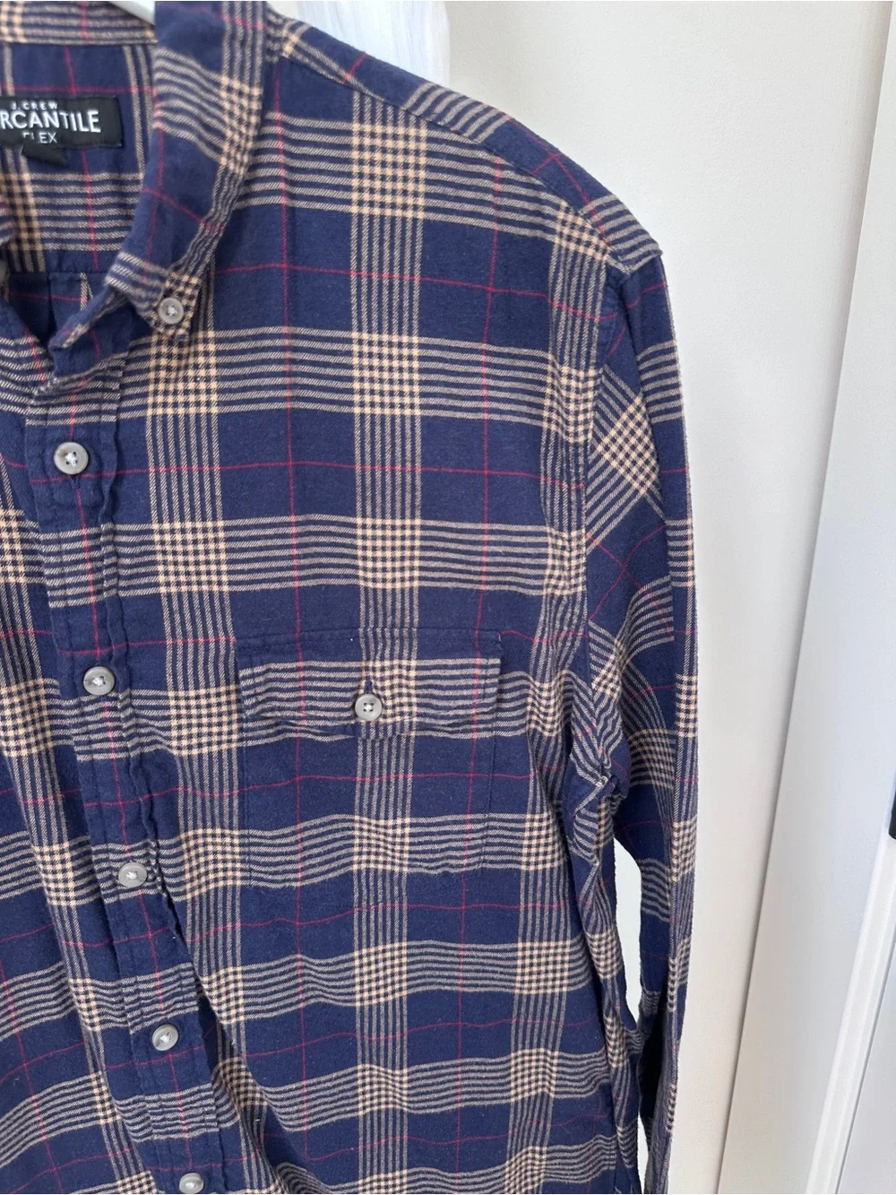 J. Crew lightweight plaid